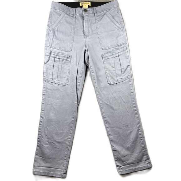 Democracy Ab Technology Cargo Pants Pockets Stretch Blue-Grey Size 8 D143 - Picture 1 of 10